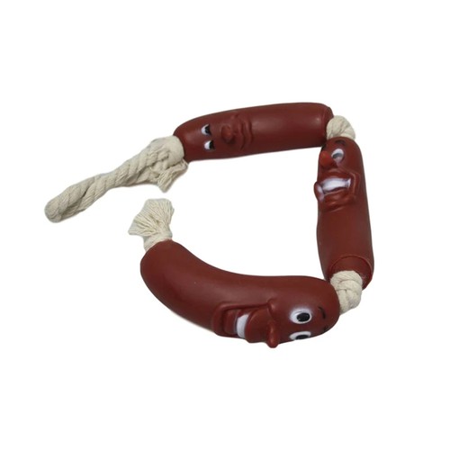 Pieces sausage rope - rope, dogs