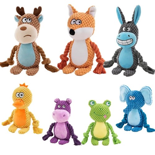 Plush dog chew toy - toy, squeaky
