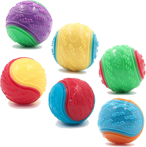 6pcs squeaky dog ball - dog, ball,