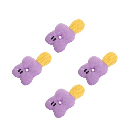 4pcs durable plush squeaky - durable,