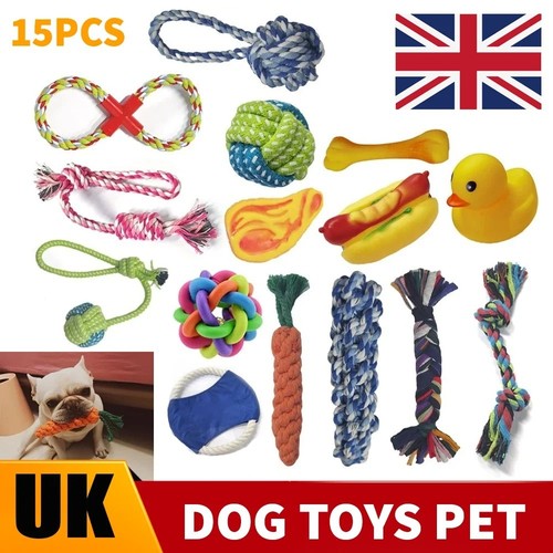 15x tough dog toys - toys, chew