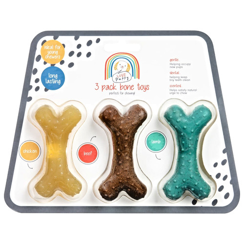 Puppy chew bone - toy, pack