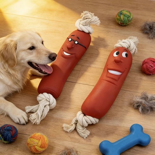 Dog sausage chew - sausage, toy