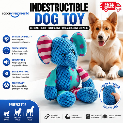 Interactive squeaky elephant - interactive,