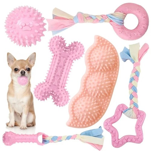 Tough rubber dog chew toy - dog, set