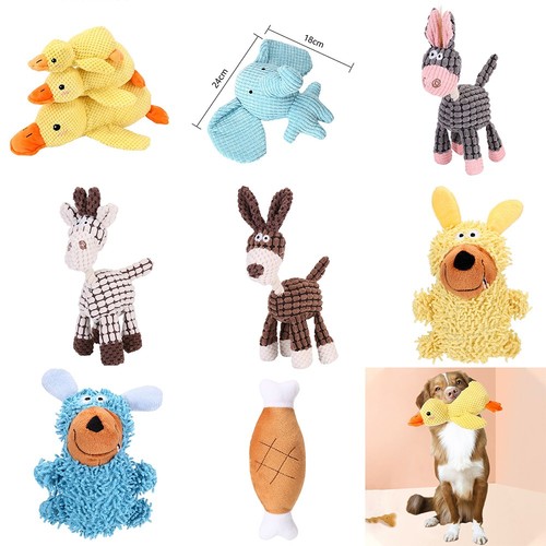 Squeaky plush dog toy - plush, durable