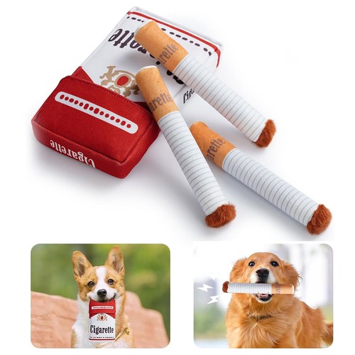Funny squeaky cigarette dog - funny,
