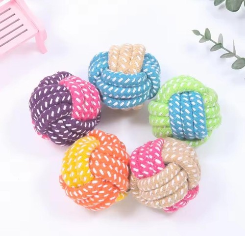 Dog rope ball - toy, interactive